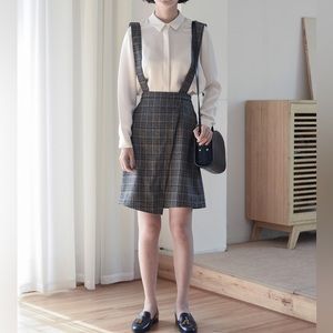 NWOT | A-line & Overall  Skirt | Preppy |Independent Designer | Medium